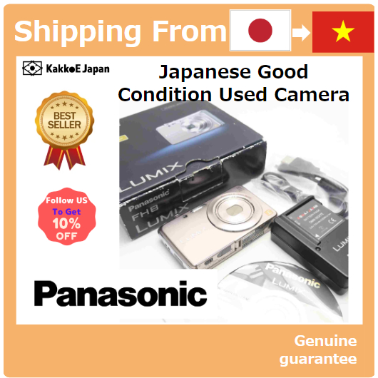 [Máy Ảnh Đã Qua Sử Dụng Tại Nhật Bản] Máy Ảnh Kỹ Thuật Số Panasonic Lumix FH8 Quang 5x Vàng Hồng DMC-FH8-N [Japan Used Camera] Panasonic Digital Camera Lumix FH8 Optical 5x Pink Gold DMC-FH8-N