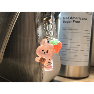 Keyring soju dâu Hàn 🍓🍶