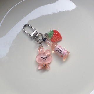 Keyring soju dâu Hàn 🍓🍶
