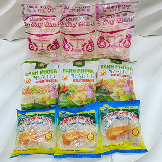 Bánh phồng tôm quang hà - bánh phồng tôm rau củ quả bích chi - bánh phồng tôm miền tây gói 200g