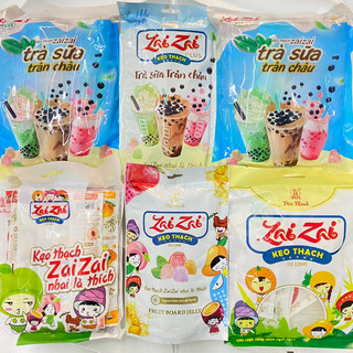 Thạch zai zai ĐỨC HẠNH - kẹo thạch trà sữa trân châu nhai là thích - thạch cho trẻ em gói 1kg
