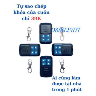 Remote, điều khiển chìa khoá cửa cuốn 433mhz sao chép/ mã gạt / mã nhảy giá rẻ