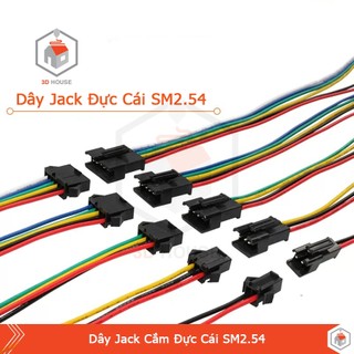 Dây jack cắm kết nối đực cái 60cm sm2.54 2p 3p 4p
