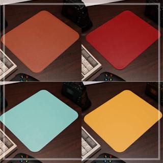 Miếng Lót Chuột Chất Liệu Da Chống Nước Khâu Viền 25x21cm (Sử Dụng Được 2 Mặt)