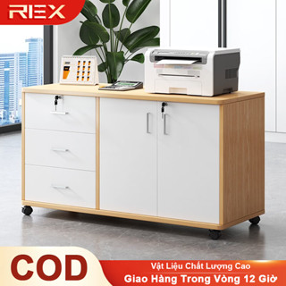 REX Tủ hồ sơ văn phòng đa năng Tủ gỗ hiện đại có ngăn kéo tiện lợi Tủ ngăn kéo gỗ có bánh xe di chuyển