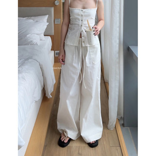 𝐁𝐋𝐀𝐍𝐂 𝐏𝐀𝐍𝐓𝐒 | 𝐦𝐢𝐫.𝐛𝐲𝐡𝐢 |Quần linen tưng lưng thun
