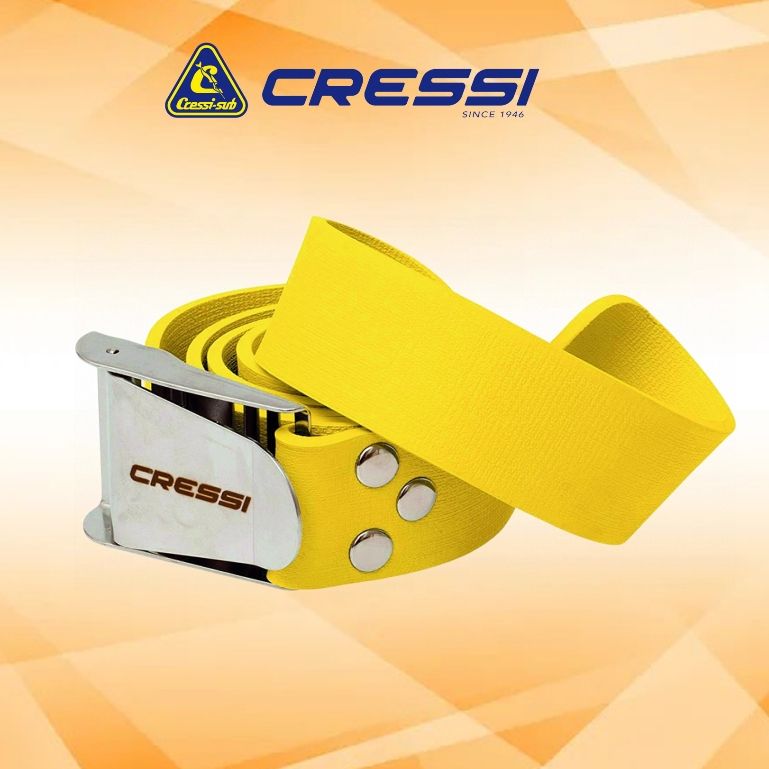 THẮT LƯNG ĐAI ĐEO CHÌ CAO SU CRESSI MALTA RUBBER BELT YELLOW