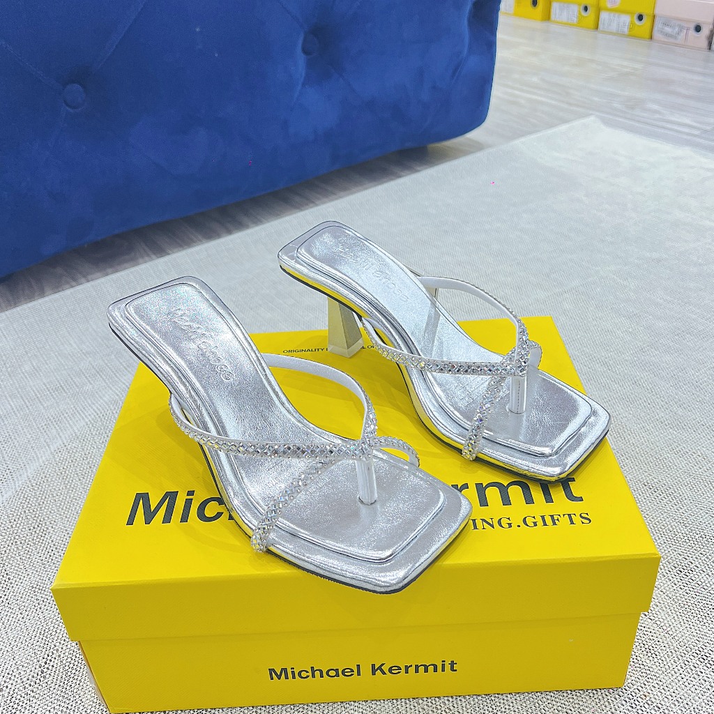 Guốc nữ quai xoàn kẹp gót nhọn cao 7cm C186 - HACHI SHOES