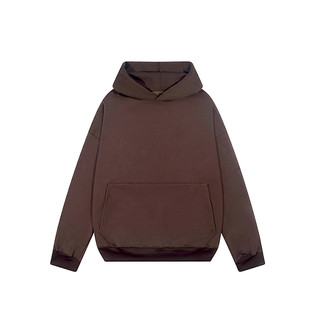 Áo hoodie trơn màu nâu cafe