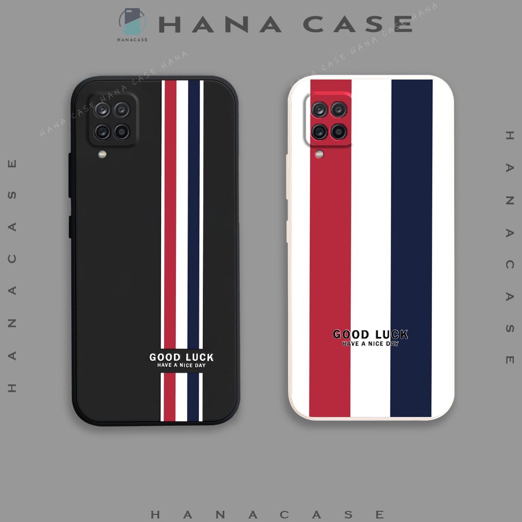 Ốp lưng Samsung A42 5G / M42-5G, silicon dẻo nguyên khối, in kẻ sọc Good Luck độc lạ