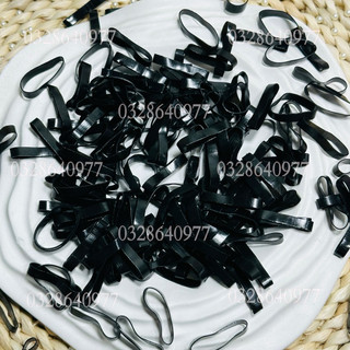 Dâh chun buộc tóc, dây chun đen, dây chun màu