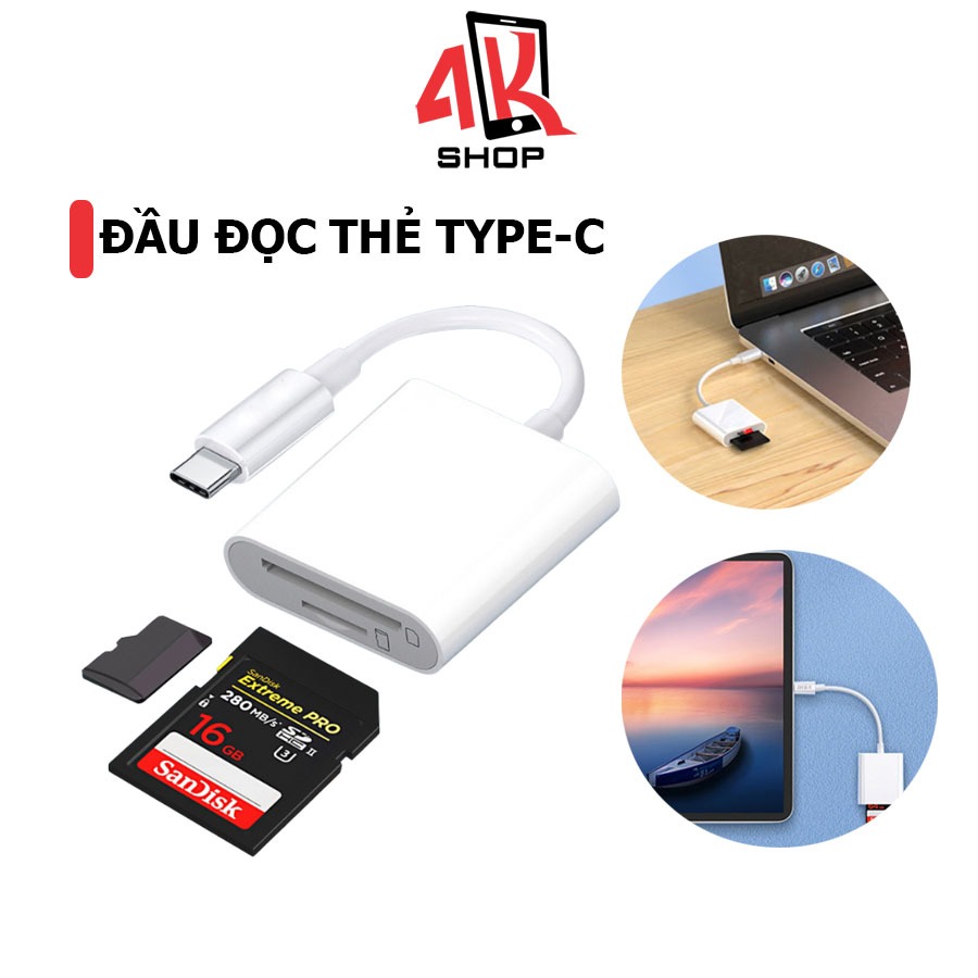 Đầu đọc thẻ nhớ SD otg type c