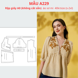 Rập giấy a0 áo a229