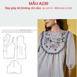Rập giấy a0 áo a230