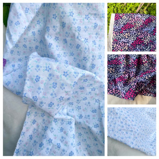 Vải thô cotton hoa nhí