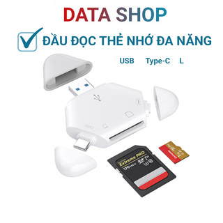 Đầu đọc thẻ nhớ sd otg đa năng type-c usb 3.0 ip