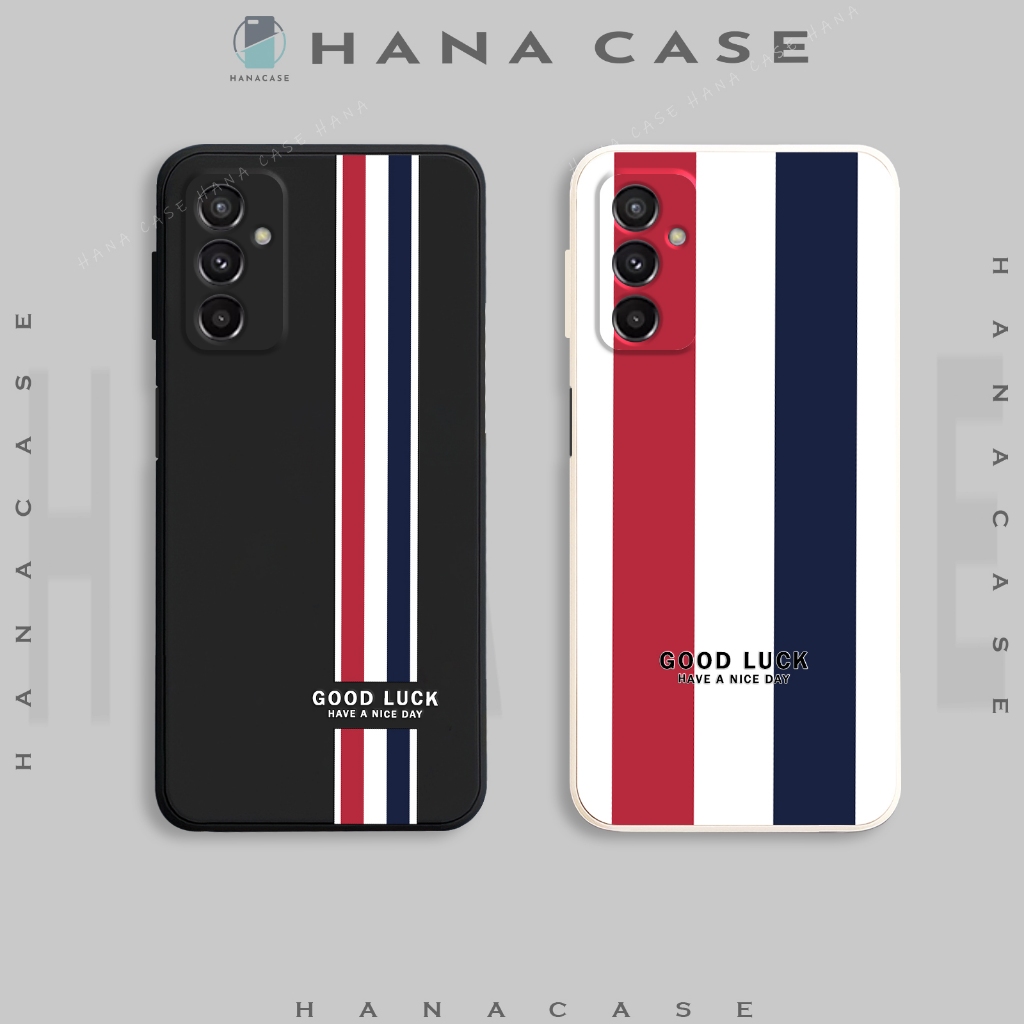 Ốp lưng Samsung M23-5G/F23-5G, silicon dẻo, in kẻ sọc Good Luck độc lạ