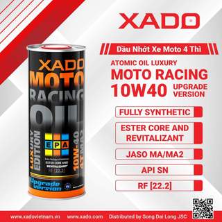 Dầu nhớt tổng hợp cao cấp xado racing new version - xado 10w40 - xado 22.2