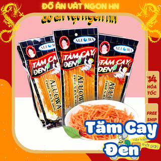 Tăm cay đen aluowa que cay ăn vặt cổng trường giá rẻ