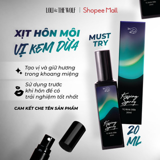 Xịt Thơm Miệng Kissing Spray Loli & The Wolf On Vị Kem Dừa Vani Ngọt Ngào Béo Ngậy Chai 20ml