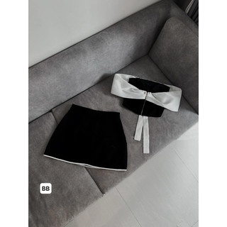 Set Trễ Vai Phối Nơ Siêu Xinh