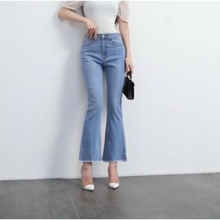 Quần Jean  Nữ Ống Loe, Quần Ống Loe Nữ Lưng Cao CT Jean Tôn Dáng, Nâng Mông