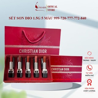Sét son dior christian 5 màu 1.5g- set son lỳ dior màu 999-720-777-772-840