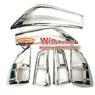 Ốp viền đèn pha, hậu xe toyota innova 2017 2018 2019 2020 2021 mạ crom cao cấp