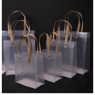  2 CÁI--Túi nhựa lì trong suốt đựng hộp quà quà tặng mỹ phẩm  Không kèm phụ kiên trong túi ----2 CÁI TÚI Frosted--- 