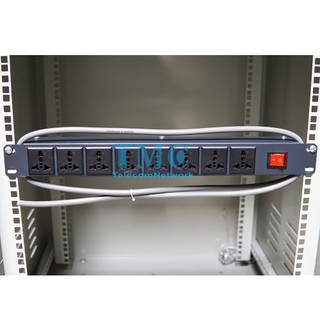 Ổ cắm điện, thanh nguồn pdu rack 8 port đa năng có công tắc
