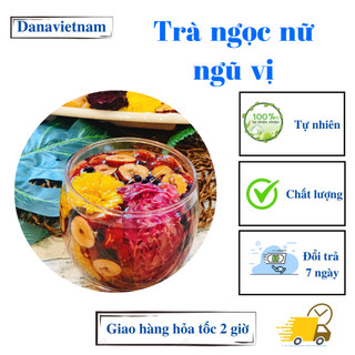 Trà ngọc nữ (táo thái lát, long nhãn, hắc kỳ tử, nụ hồng, cúc vàng) hỗ trợ đẹp da, vóc dáng  - set 10, 20, 30 gói