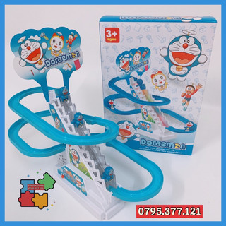 Đồ chơi cầu trượt, đồ chơi vịt leo thang, chó đốm leo cầu thang, doremon leo thang với âm thanh vui nhộn