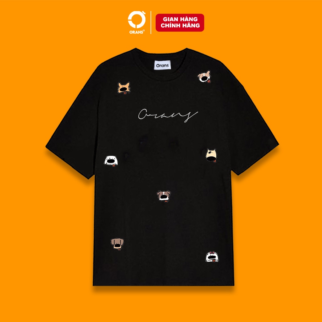 Áo thun Orans Gouw Mini tay lỡ Oversize chất COTTON 4C