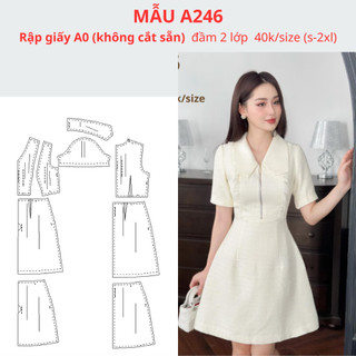Rập giấy a0 đầm a246