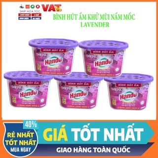 Combo 5 hộp hút ẩm khử mùi ẩm mốc Hando 450ml