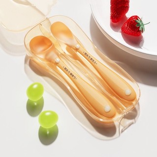Thìa silicone siêu mềm cho bé ăn dặm, thìa ăn dặm chất liệu silicone màu nâu cho bé