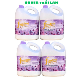 Combo 4 can nước giặt Fine line tím thái lan 3000mlx3, fineline tím B1