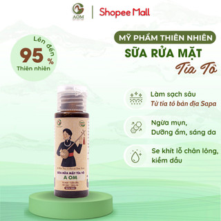  Sữa Rửa Mặt Tía Tô A Om Natural Trắng Da, Giảm Thâm Nám 30ml