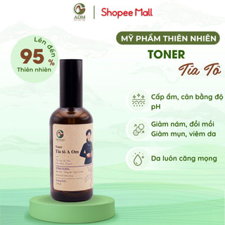 Toner Tía Tô A Om Natural Cân Bằng Da Giảm Mụn, Thâm Nám, Cấp ẩm 100ml