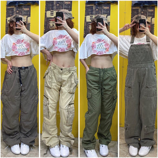 -Quần túi hộp Cargo Pants, quần kaki 2hand Unisex- Nam nữ mặc đều được
