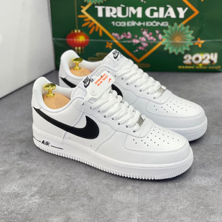 [Trùm Giày ] Giày Sneaker AF1 Trắng Móc Đen Cao Cấp - FullBox