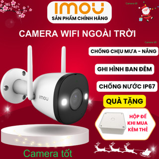Camera Ngoài Trời imou F22P 2MP 1080P / F42P 4MP 2K / F22FP / F42FP Có mầu Chính Hãng