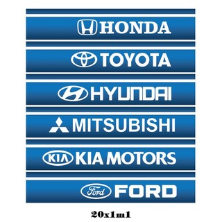 Tem Hãng Dán capo xe con - tem decal phản quang 7 màu ( Số Lượng : 1 Cái )