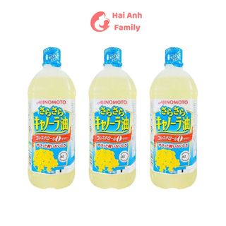 Dầu ăn hoa cải nguyên chất Ajinomoto Nhật 1 lít 12/2025