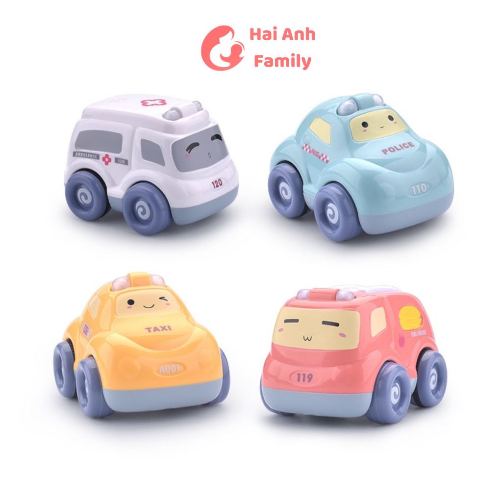 Đồ Chơi Xe Quán Tính Có Nhạc Và Đèn Chất Liệu Nựa Abs Cao Cấp, An Toàn Cho Bé