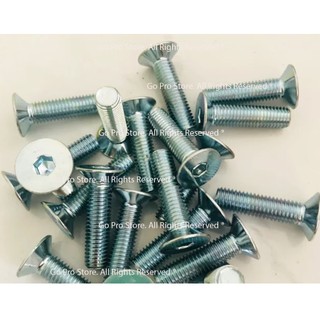 01 bulong lục giác m4 đầu côn chìm thép mạ kẽm ms113849