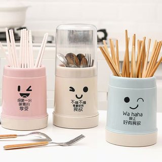 Ống Đựng Đũa Trong Suốt Có Nắp Đậy Tiện Dụng