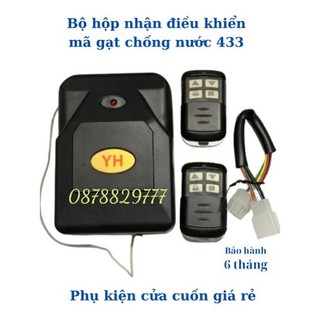 [Hàng Chính Hãng] Bộ điều khiển cửa cuốn YH 433 mhz tay mã gạt chống nước