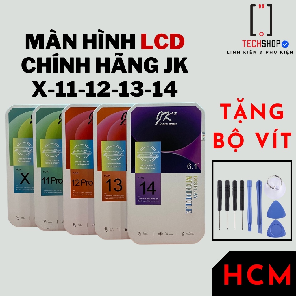 [Tặng vít] Màn hình JK LCD chính hãng tương thích cho X/XR/XS/XSM/11/11PRO/12/12PRO/12PRM/13/14
