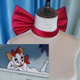 Nơ bản to đeo cổ cosplay bạn gái tom and jerry - nơ đeo cổ cosplay mèo tom and jerry